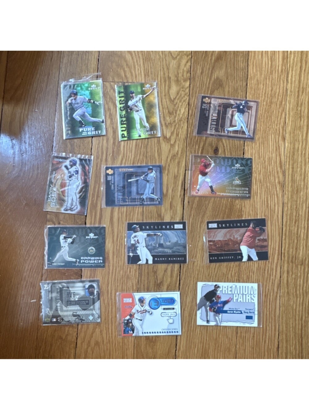 #7Upper Deck SkyBox MVP Chipper Jones Sosa Griffey MLB Baseball Trading Card Lot